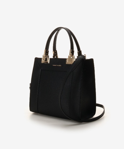 SAMANTHAVEGA（サマンサベガ）の「シンプルBOXトートバッグ (小)（ハンドバッグ・レディース・ホワイト/ブラック・FREE）」の13枚目の写真