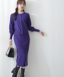 PROPORTION BODY DRESSING | 【美人百花11月号タイアップ 休井美郷さん着用商品】マルチウェイパール釦カーディガンセットアップ / 1212240001(ワンピース)