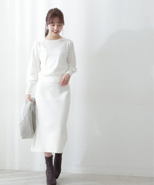 PROPORTION BODY DRESSING（プロポーションボディドレッシング）の「マルチウェイパール釦カーディガンセットアップ / 1212240001（ワンピース・レディース・ライトグリーン/ホワイト系その他/ネイビー/ブルー・MEDIUM/SMALL）」の9枚目の写真