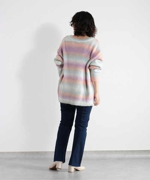 cepo（セポ）の「グラデーション Ｖネックカーディガン（カーディガン/ボレロ・レディース・ピンク/イエロー/グリーン・M）」の21枚目の写真