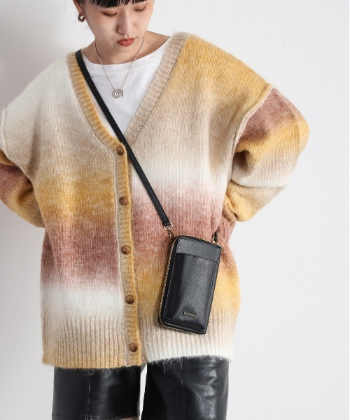 cepo（セポ）の「グラデーション Ｖネックカーディガン（カーディガン/ボレロ・レディース・ピンク/イエロー/グリーン・M）」の22枚目の写真