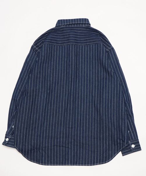 Re:room（リルーム）の「ピンストライプビッグデニムシャツ