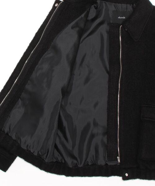 allureville（アルアバイル）の「シャギー圧縮ニットコンビブルゾン