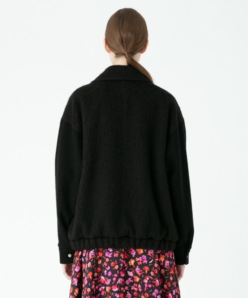 allureville（アルアバイル）の「シャギー圧縮ニットコンビブルゾン