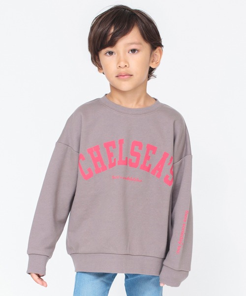 BRANSHES(ブランシェス)の「【カレッジロゴ】チェルシーズ裏毛トレーナー(スウェット・キッズ・アイボリー/ブラウン/ネイビー/チャコールグレー/ブラック・140/90/130/110/120/100/150)」の4枚目の写真
