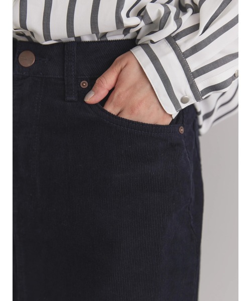 AMERICAN HOLIC（アメリカンホリック）の「コーデュロイロングタイトスカート（スカート・レディース・アイボリー/ピンク/ネイビー/チャコールグレー・S/M/L）」の16枚目の写真
