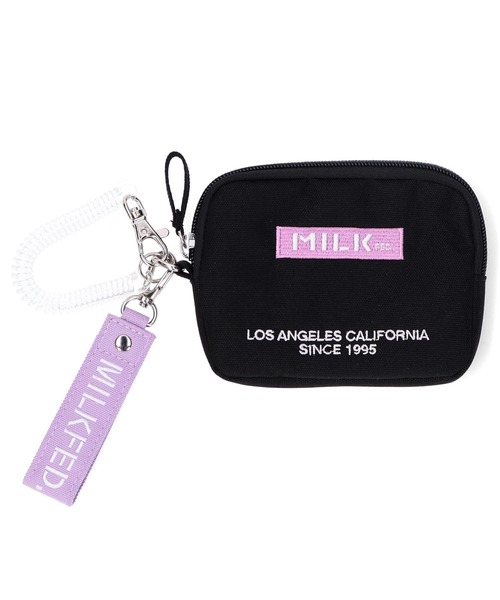 MILKFED.（ミルクフェド）の「EMBROIDERED BAR PASS HOLDER（パスケース・レディース・ブラック/ライトピンク/レッド/ライトパープル・ONE SIZE）」の2枚目の写真