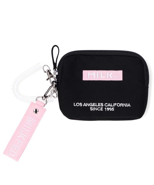 MILKFED.（ミルクフェド）の「EMBROIDERED BAR PASS HOLDER（パスケース・レディース・ブラック/ライトピンク/レッド/ライトパープル・ONE SIZE）」の3枚目の写真