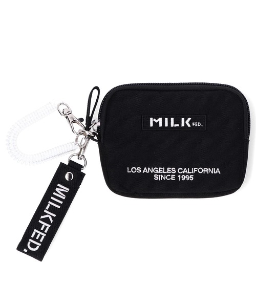 MILKFED.（ミルクフェド）の「EMBROIDERED BAR PASS HOLDER（パスケース・レディース・ブラック/ライトピンク/レッド/ライトパープル・ONE SIZE）」の5枚目の写真