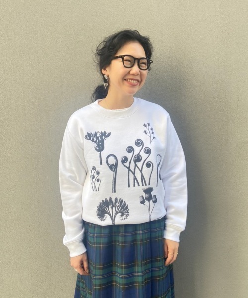 BEAVER(ビーバー)の「KARL BLOSSFELDT/カール・ブロスフェルト SWEAT SHIRT スウェット(スウェット・レディース・ホワイト・S/M/L/XL)」の1枚目の写真