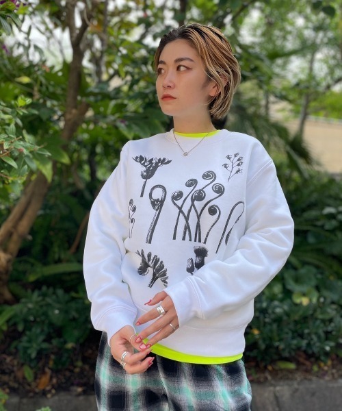 BEAVER(ビーバー)の「KARL BLOSSFELDT/カール・ブロスフェルト SWEAT SHIRT スウェット(スウェット・レディース・ホワイト・S/M/L/XL)」の7枚目の写真