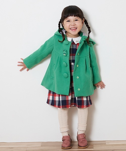 kladskap（クレードスコープ）の「リス衿チェックシャヅワンピース（ワンピース・キッズ・レッド/グリーン・120cm/100cm/110cm/90cm/80ｃｍ）」の11枚目の写真