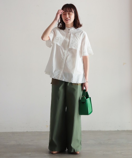 NOMBRE IMPAIR（ノンブルアンペール）の「インドネシア刺繍 5分袖 
