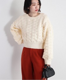 ポコポコニットカーディガン　２WAY