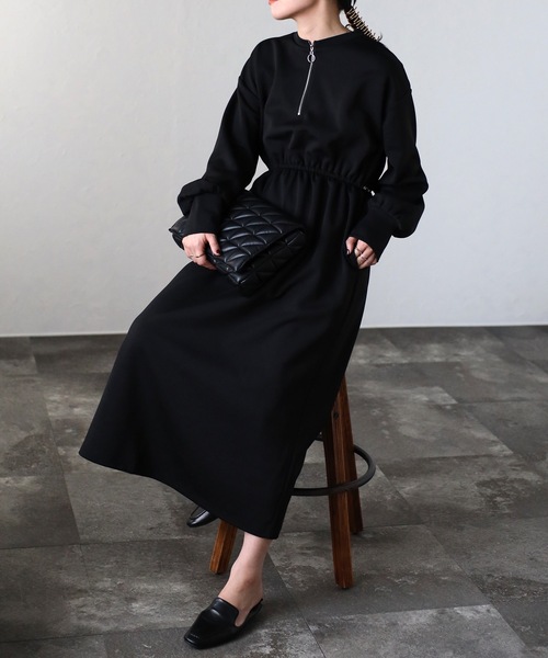 セール】ウエストギャザーワンピース（ワンピース）｜ap retro