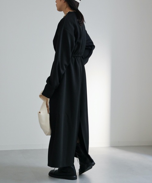 ap retro(アプレトロ)の「ウエストギャザーワンピース(ワンピース・レディース・ブラック/アイボリー/ブラック系その他/ホワイト系その他・FREE)」の11枚目の写真