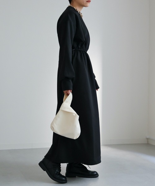 ap retro(アプレトロ)の「ウエストギャザーワンピース(ワンピース・レディース・ブラック/アイボリー/ブラック系その他/ホワイト系その他・FREE)」の18枚目の写真