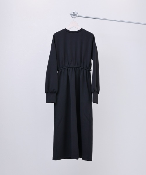 ap retro(アプレトロ)の「ウエストギャザーワンピース(ワンピース・レディース・ブラック/アイボリー/ブラック系その他/ホワイト系その他・FREE)」の8枚目の写真