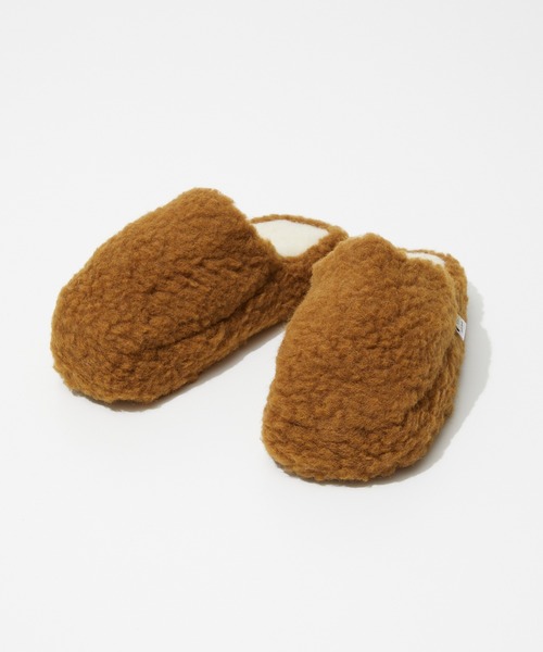 COLD BREAKER(コールドブレーカー)の「Coldbreaker BASIC SLIPPERS NO HEEL コールドブレイカー ウールパイル ルームシューズ スリッパ(サンダル・メンズ・ベージュ/グレー/ブラウン/カーキオリーブ/ブラウン系・41/37/39/43)」の3枚目の写真