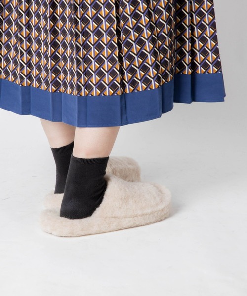 COLD BREAKER(コールドブレーカー)の「Coldbreaker BASIC SLIPPERS NO HEEL コールドブレイカー ウールパイル ルームシューズ スリッパ(サンダル・メンズ・ベージュ/グレー/ブラウン/カーキオリーブ/ブラウン系・41/37/39/43)」の7枚目の写真