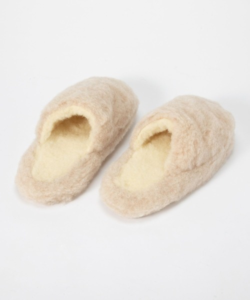COLD BREAKER(コールドブレーカー)の「Coldbreaker BASIC SLIPPERS NO HEEL コールドブレイカー ウールパイル ルームシューズ スリッパ(サンダル・メンズ・ベージュ/グレー/ブラウン/カーキオリーブ/ブラウン系・41/37/39/43)」の10枚目の写真