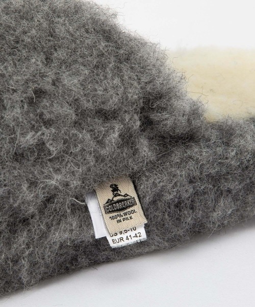 COLD BREAKER(コールドブレーカー)の「Coldbreaker BASIC SLIPPERS NO HEEL コールドブレイカー ウールパイル ルームシューズ スリッパ(サンダル・メンズ・ベージュ/グレー/ブラウン/カーキオリーブ/ブラウン系・41/37/39/43)」の12枚目の写真