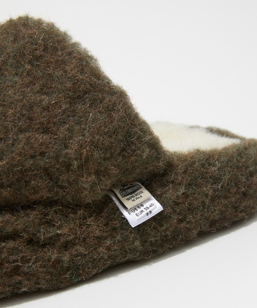 COLD BREAKER(コールドブレーカー)の「Coldbreaker BASIC SLIPPERS NO HEEL コールドブレイカー ウールパイル ルームシューズ スリッパ(サンダル・メンズ・ベージュ/グレー/ブラウン/カーキオリーブ/ブラウン系・41/37/39/43)」の14枚目の写真