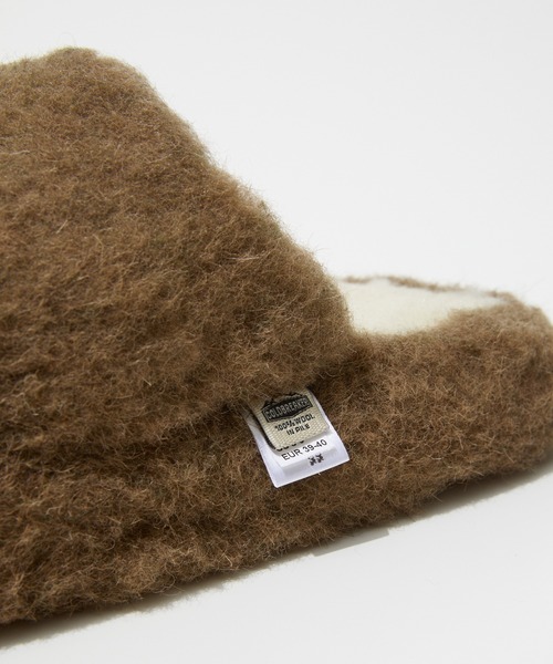 COLD BREAKER(コールドブレーカー)の「Coldbreaker BASIC SLIPPERS NO HEEL コールドブレイカー ウールパイル ルームシューズ スリッパ(サンダル・メンズ・ベージュ/グレー/ブラウン/カーキオリーブ/ブラウン系・41/37/39/43)」の15枚目の写真