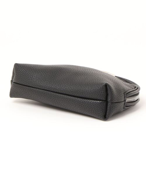 X-girl(エックスガール)の「【X-girl /エックスガール】 FAUX LEATHER ROUND POUCH(ポーチ・レディース・ホワイト/ベージュ/ブラック・FREE)」の5枚目の写真