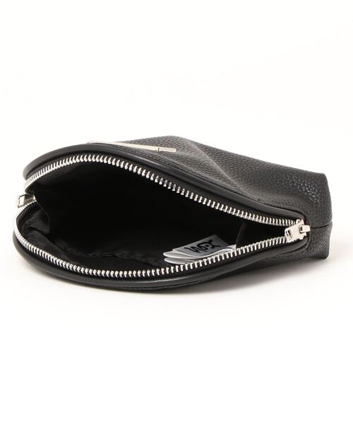 X-girl(エックスガール)の「【X-girl /エックスガール】 FAUX LEATHER ROUND POUCH(ポーチ・レディース・ホワイト/ベージュ/ブラック・FREE)」の6枚目の写真