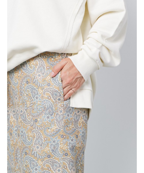 Lugnoncure（ルノンキュール）の「◎起毛ペイズリー柄パンツ（その他パンツ・レディース・オフホワイト/ベージュ/チャコール・ﾌﾘ-）」の13枚目の写真