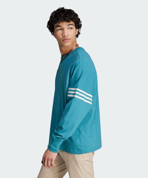 正品 adidas NEUCLASSICS Long-Sleeved T-shirt Adidas Originals Neuclassics T-Shirt Oversize à manches longues