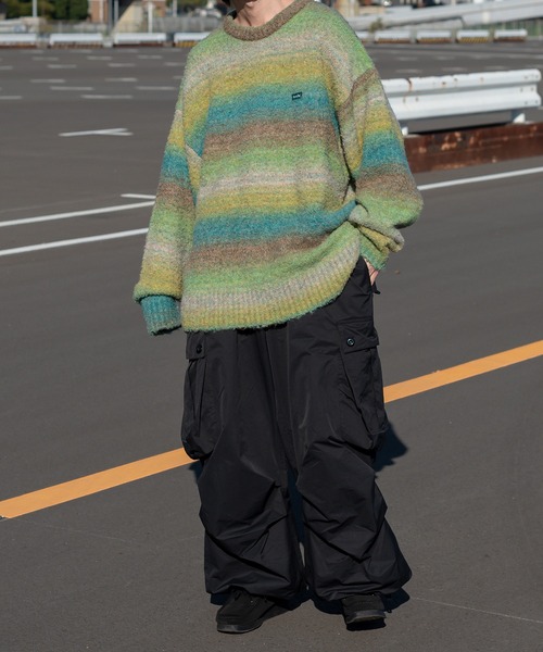 Perushu(ペルーシュ)の「ルーズグラデーションニットプルオーバー(ニット/セーター・メンズ・ブラウン/グリーン/オレンジ・LARGE/MEDIUM)」の21枚目の写真