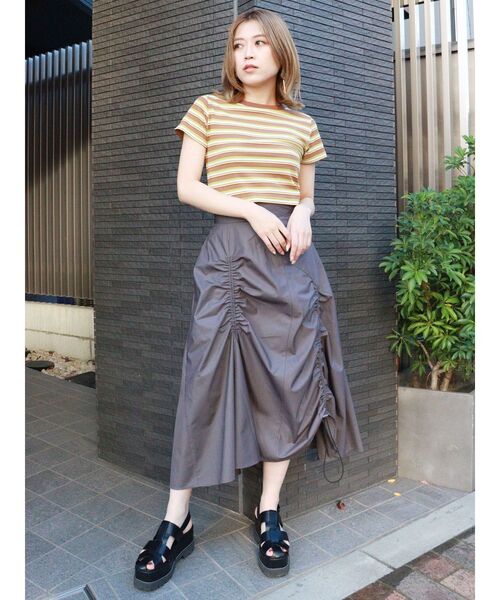 MURUA(ムルーア)の「ブロッキングフレアスカート(スカート・レディース・グレー/ブラック/その他1・1/2)」の20枚目の写真