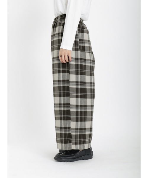 Samansa Mos2（サマンサ モスモス）の「ウールライクカルゼ柄アソートワイドパンツ（その他パンツ・レディース・チャコールグレー/グレー/ブラック/イエロー/キナリ・ﾌﾘ-）」の17枚目の写真