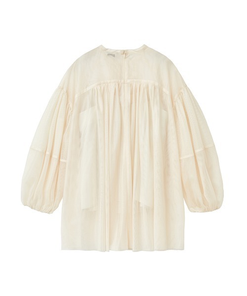 CLANE（クラネ）の「CLANE/クラネ/SHEER TULLE BALLOON SLEEVE TOPS（その他トップス・レディース・アイボリー/ブラック・1）」の18枚目の写真