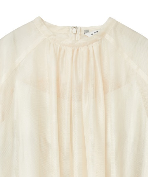 CLANE（クラネ）の「CLANE/クラネ/SHEER TULLE BALLOON SLEEVE TOPS（その他トップス・レディース・アイボリー/ブラック・1）」の19枚目の写真