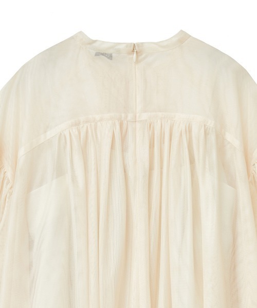 CLANE（クラネ）の「CLANE/クラネ/SHEER TULLE BALLOON SLEEVE TOPS（その他トップス・レディース・アイボリー/ブラック・1）」の21枚目の写真