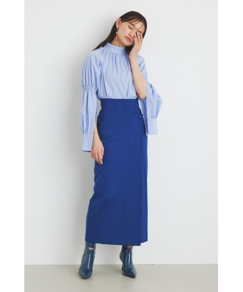 rienda(リエンダ)の「ラップハイウエストカットタイトスコショパンツ(その他パンツ・レディース・ダークグレー/ブルー/ライトベージュ・SMALL/MEDIUM)」の4枚目の写真