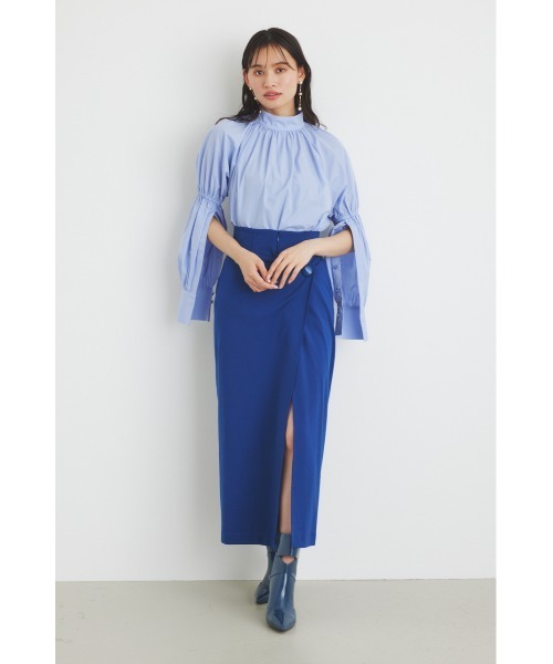 rienda(リエンダ)の「ラップハイウエストカットタイトスコショパンツ(その他パンツ・レディース・ダークグレー/ブルー/ライトベージュ・SMALL/MEDIUM)」の6枚目の写真