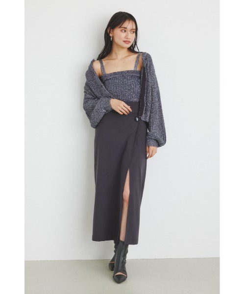 rienda(リエンダ)の「ラップハイウエストカットタイトスコショパンツ(その他パンツ・レディース・ダークグレー/ブルー/ライトベージュ・SMALL/MEDIUM)」の11枚目の写真