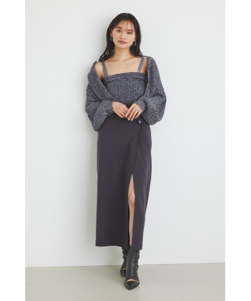 rienda(リエンダ)の「ラップハイウエストカットタイトスコショパンツ(その他パンツ・レディース・ダークグレー/ブルー/ライトベージュ・SMALL/MEDIUM)」の15枚目の写真