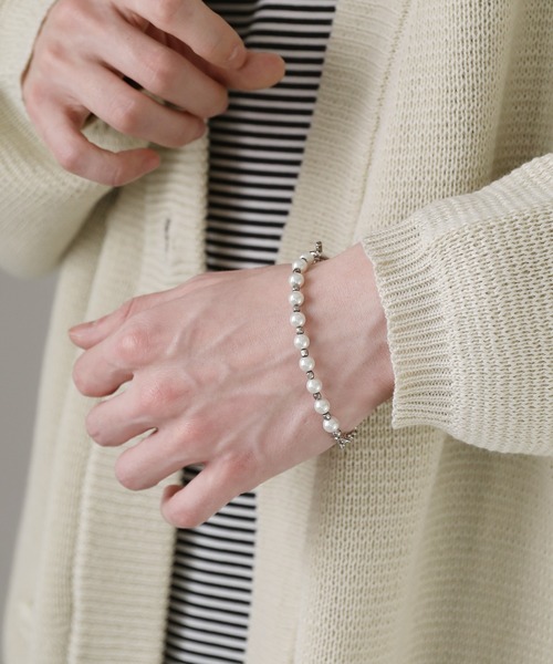 ETELIO（エテリオ）の「ガラスパールコンビネーション ブレスレット（ブレスレット・メンズ・シルバー・FREE）」の10枚目の写真