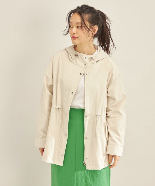 SHIPS（シップス）の「〈撥水加工/花粉ガード〉マウンテン パーカー ◇（マウンテンパーカー・レディース・ネイビー/ベージュ/オフホワイト・36/38）」の21枚目の写真