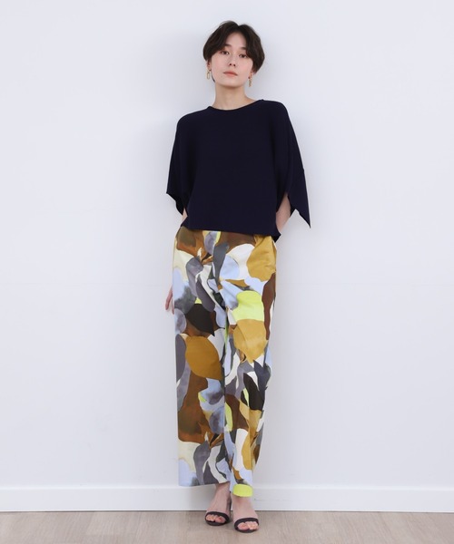 INED CLARO（イネドクラロ）の「プリントストレートパンツ（その他パンツ・レディース・ブルー/ベージュ・フリー）」の13枚目の写真