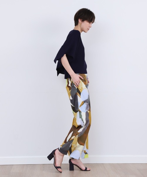 INED CLARO（イネドクラロ）の「プリントストレートパンツ（その他パンツ・レディース・ブルー/ベージュ・フリー）」の16枚目の写真
