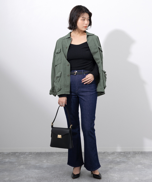 Lee（リー）の「【Lee / リー】ストレッチフレアデニム（デニムパンツ・レディース・ネイビー/ブルー系その他・SMALL/MEDIUM/X-SMALL）」の22枚目の写真