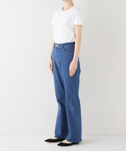 コメントフォロー割有‼️Louere ルエレ ストレッチフレアデニムパンツ ブルー Louere ストレッチフレアデニムパンツ[品番：AMTW0012444