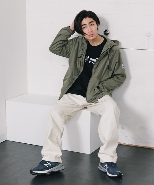 Cape HEIGHTS（ケープハイツ）の「Cape Heights/ケープハイツ SOLVERSTONE ナイロンジャケット マウンテンパーカー ワンポイント ロゴ（ナイロンジャケット・メンズ・オリーブ/ブラック・S/M/L）」の8枚目の写真