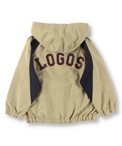 LOGOS（ロゴス）の「【LOGOS】branshes限定　ウィンドブレーカー（ナイロンジャケット・キッズ・ベージュ/ブラック・150/100/120/110/130/140）」の5枚目の写真